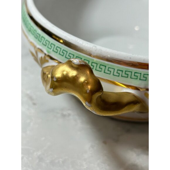 Antique Limoges D&C France L. Bernardaud & Co Covered Serving Dish Gold Accents - Picture 10 of 13